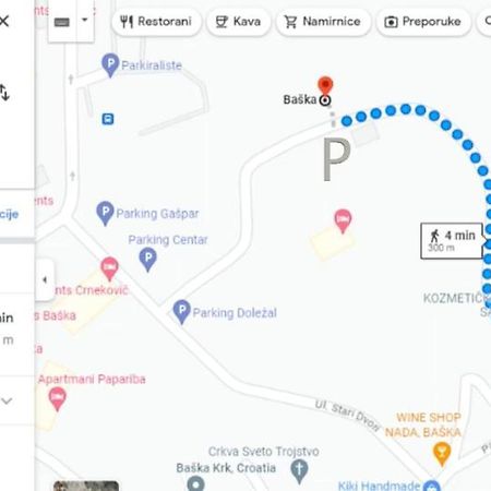 Apartman Caramella Baska  Bagian luar foto